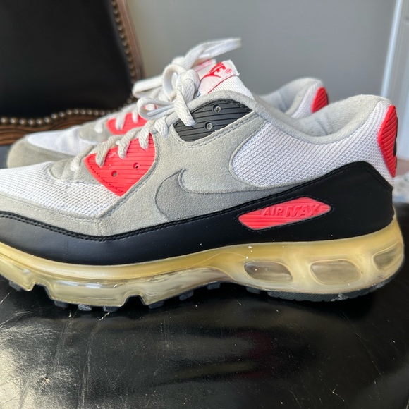 Nike Air Max 90 360 Sz 11 ‘One Time Only’ White Medium Grey Infrared 2006. - Picture 4 of 13